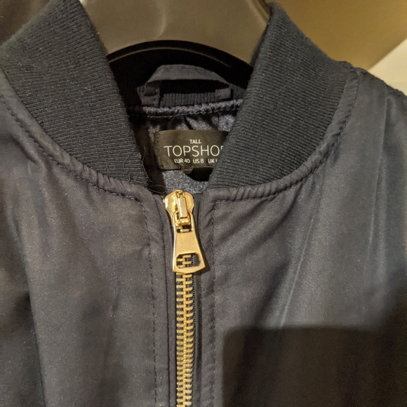 Navy TOPSHOP bomber - Picture 4 of 4